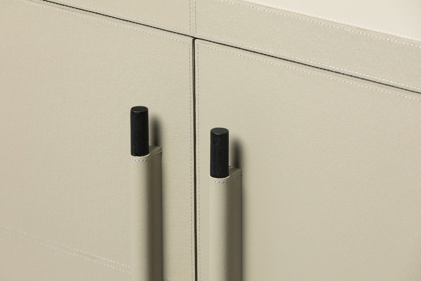 Arlington Cabinet French Grey Leather