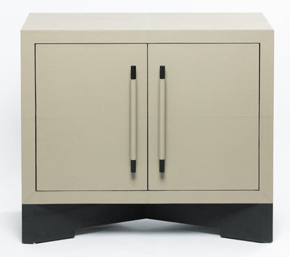 Arlington Cabinet French Grey Leather