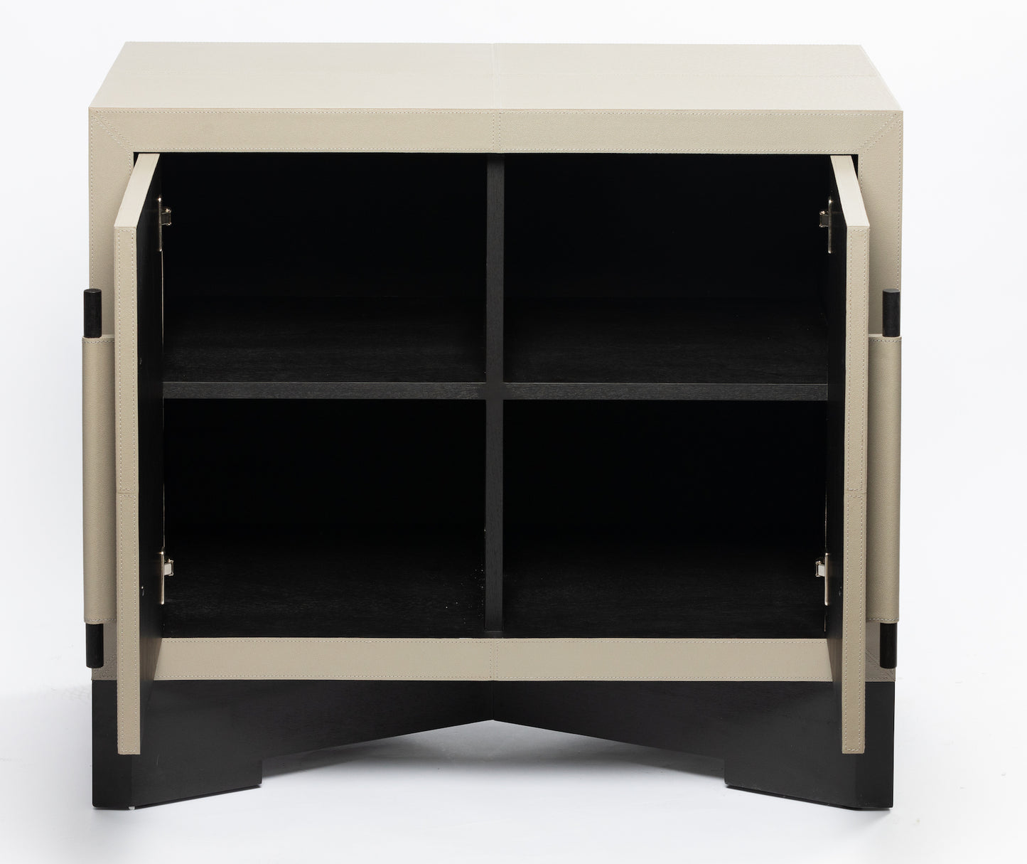 Arlington Cabinet French Grey Leather