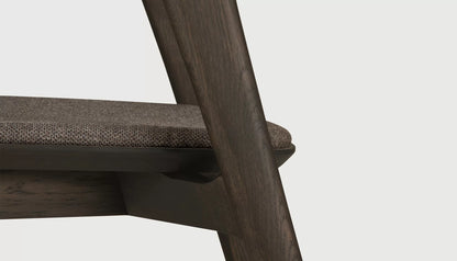Bok Dining Chair in Fabric With Oak Finish