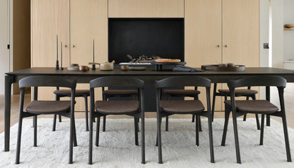 Bok Dining Chair in Fabric With Oak Finish