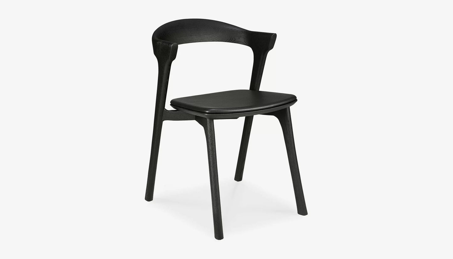 Bok Dining Chair in Fabric With Oak Finish