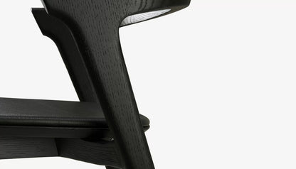 Bok Dining Chair in Fabric With Oak Finish