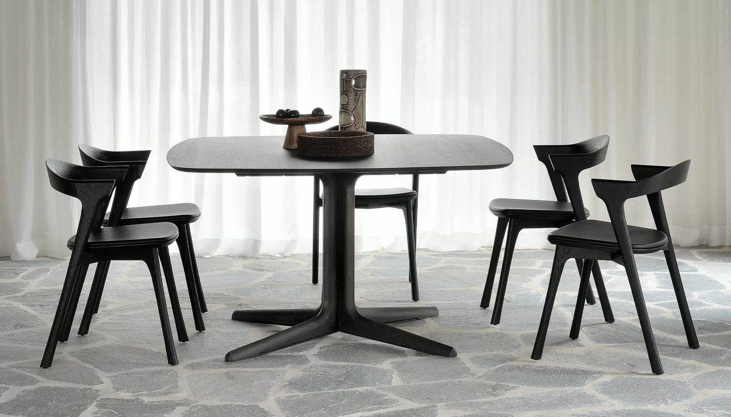 Bok Dining Chair in Fabric With Oak Finish