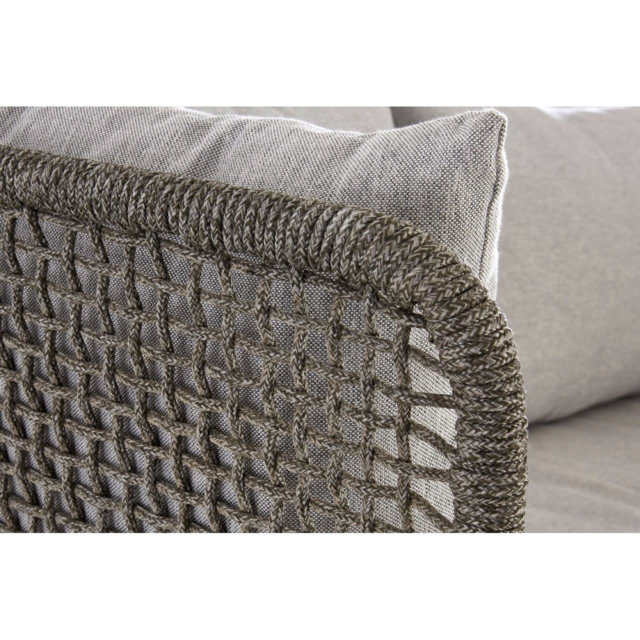 Opus 3 Seat Grey Sofa with Wooden Legs