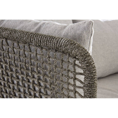 Opus 3 Seat Grey Sofa with Wooden Legs