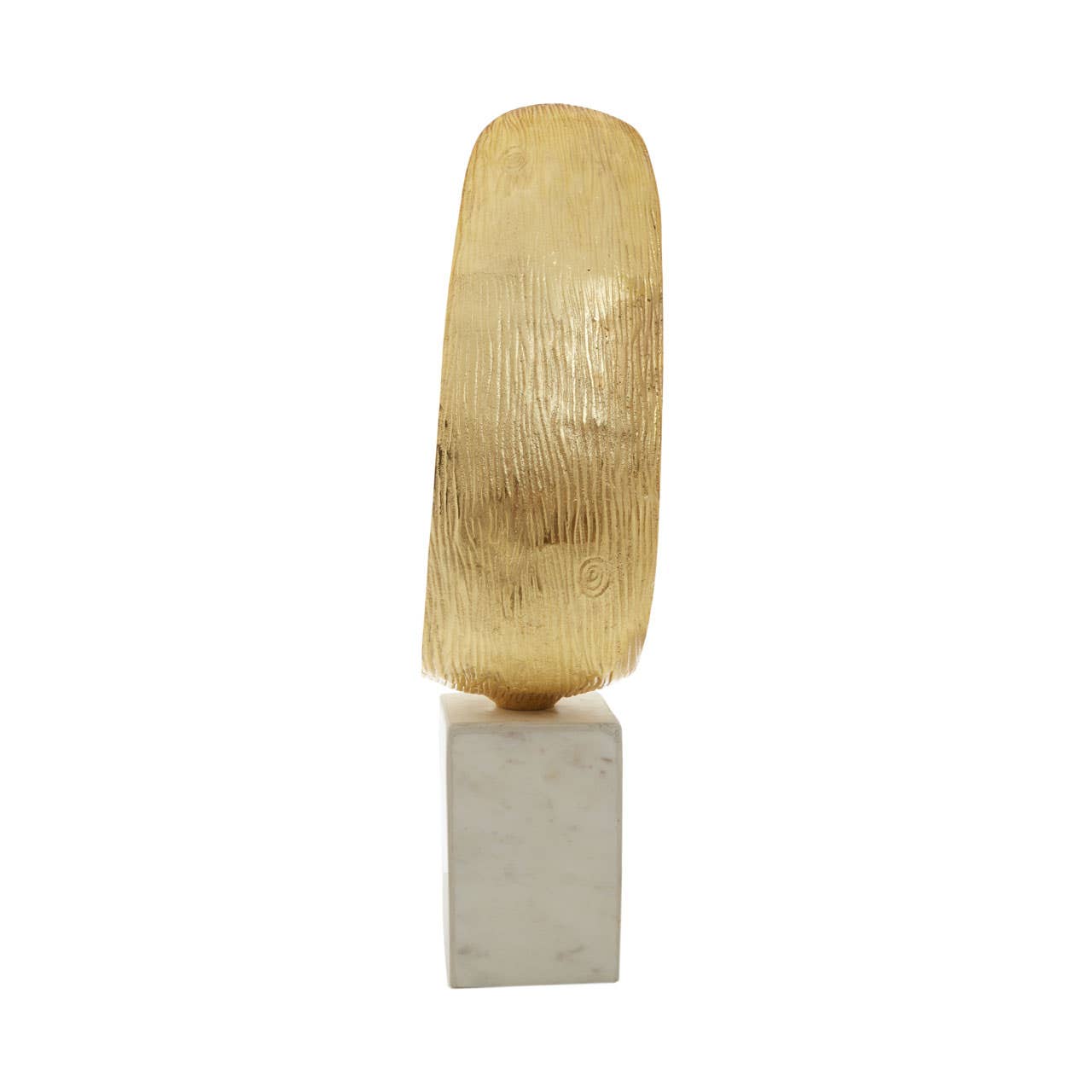 Mirano Gold Finish Curl Sculpture