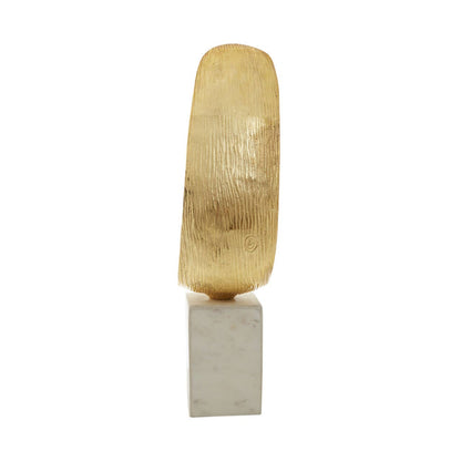 Mirano Gold Finish Curl Sculpture