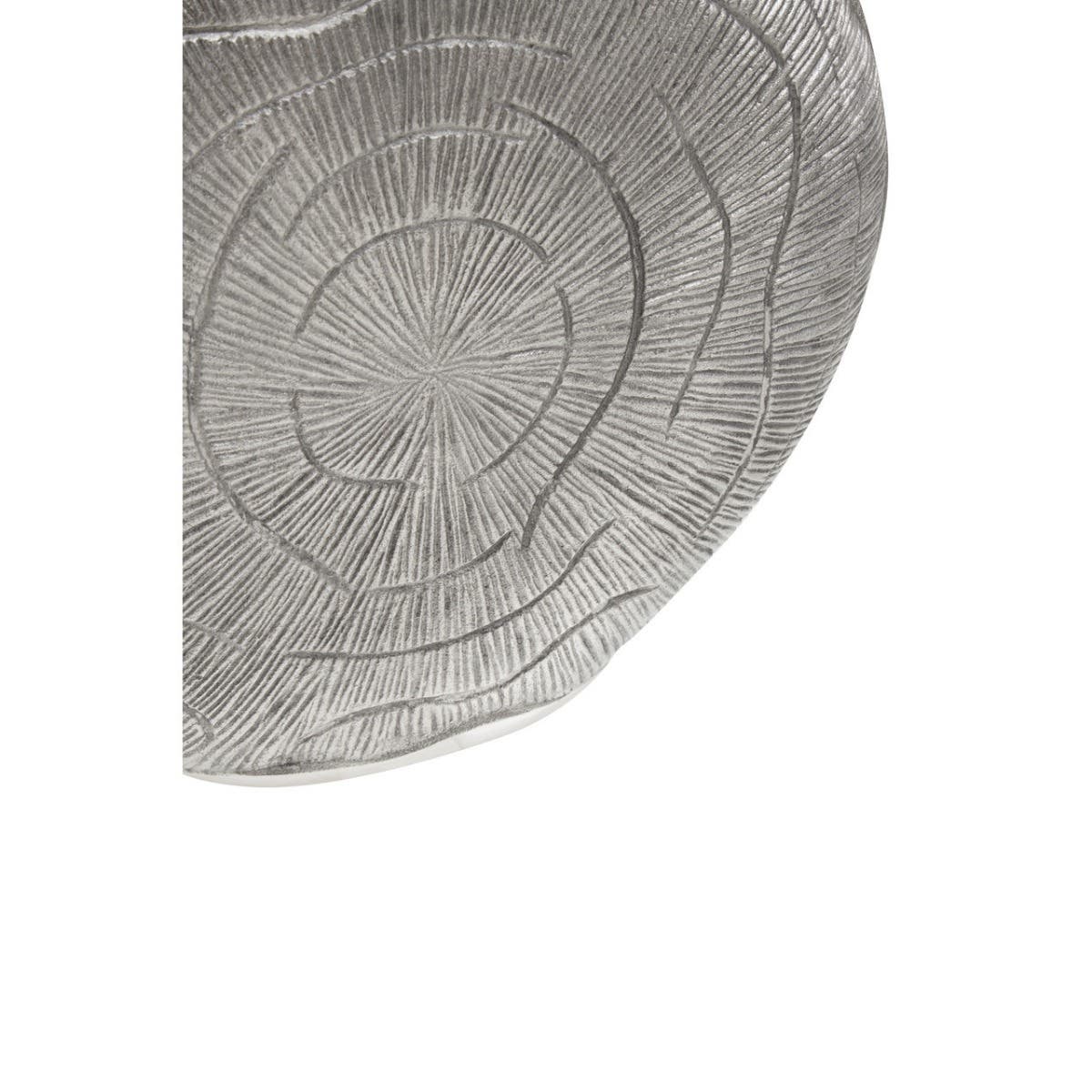 Silva Large Oak Effect Silver Finish Vase