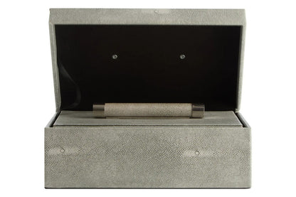 Cardona Set of Two Grey Shagreen Effect Trinket Boxes — view 6