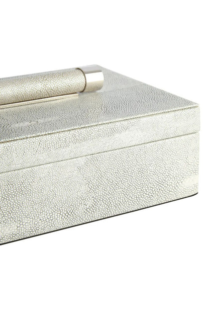 Cardona Set of Two Grey Shagreen Effect Trinket Boxes — view 7