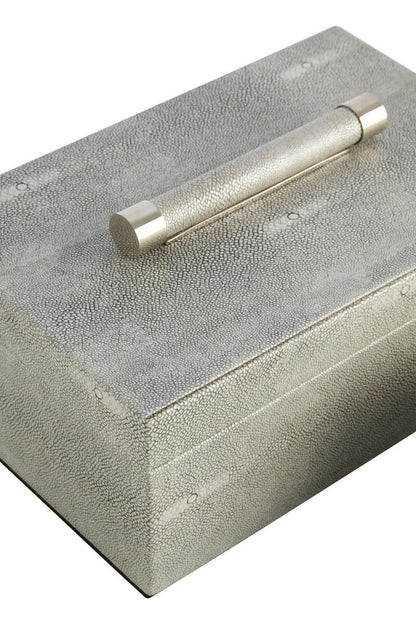 Cardona Set of Two Grey Shagreen Effect Trinket Boxes — view 8