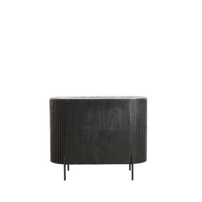 Dumosi Small Wooden Cabinet - Black