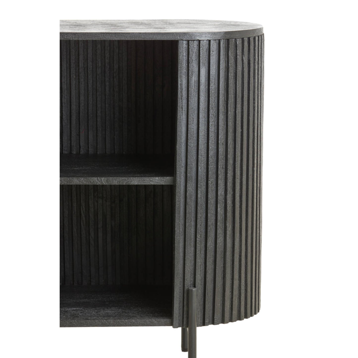 Dumosi Small Wooden Cabinet - Black