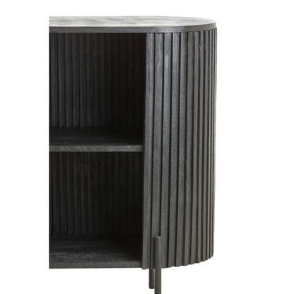 Dumosi Small Wooden Cabinet - Black