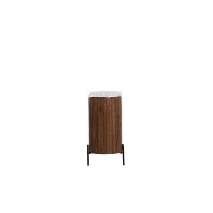 Dumosi Small Wooden Cabinet - Dark Brown