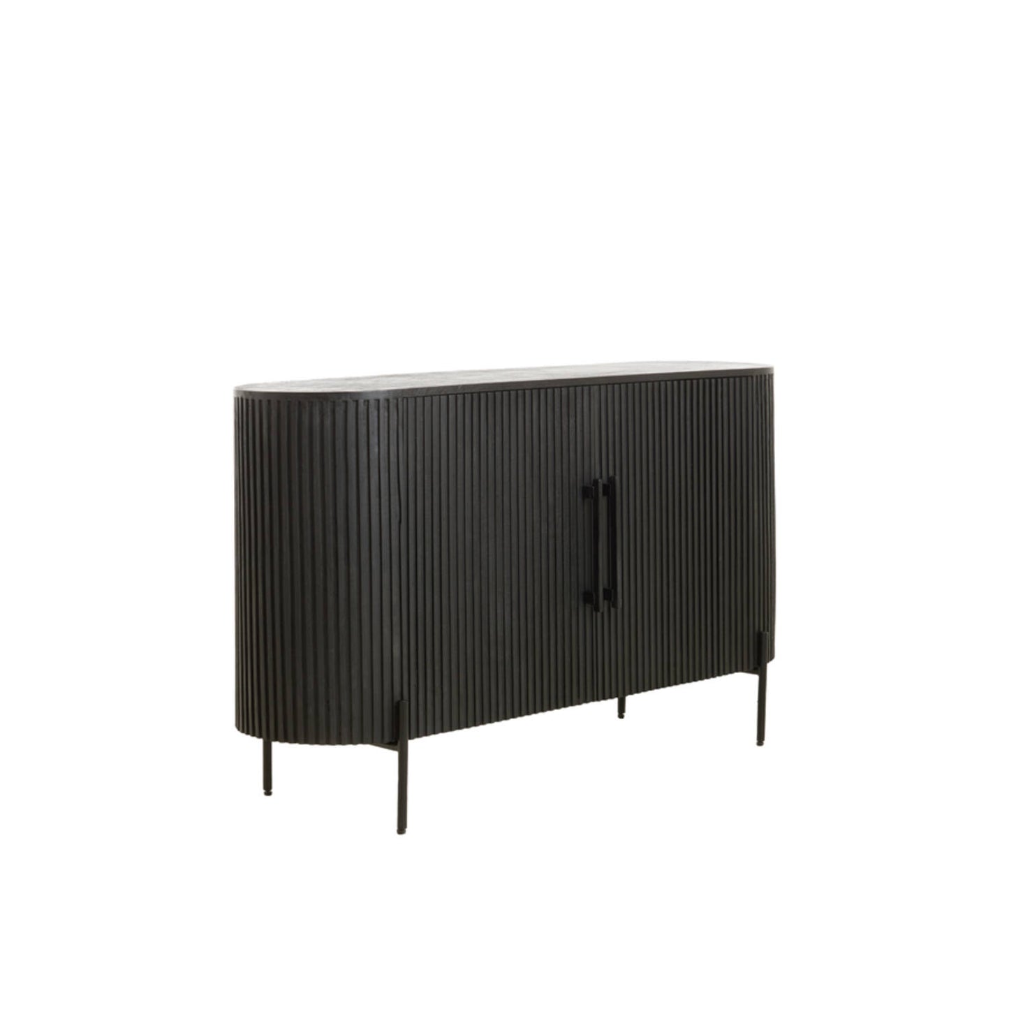 Dumosi Wooden 2 Door Sideboard - Black
