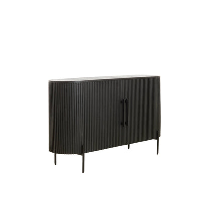 Dumosi Wooden 2 Door Sideboard - Black