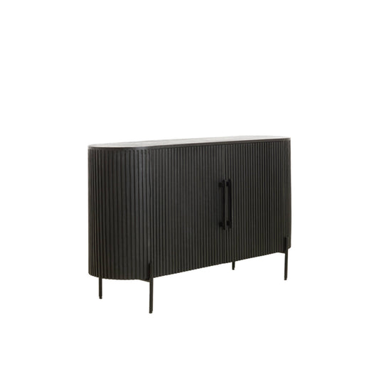 Dumosi Wooden 2 Door Sideboard - Black