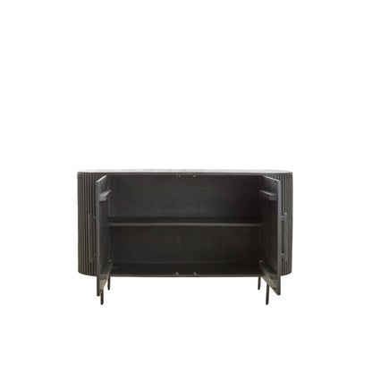 Dumosi Wooden 2 Door Sideboard - Black