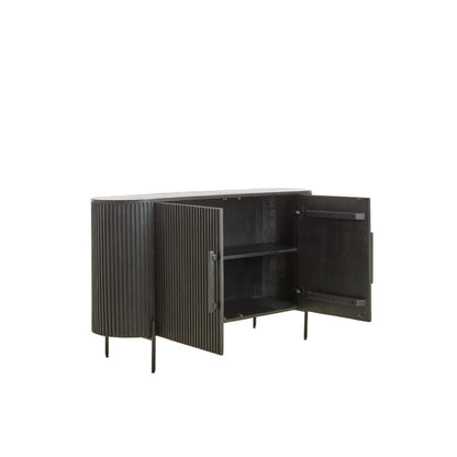 Dumosi Wooden 2 Door Sideboard - Black