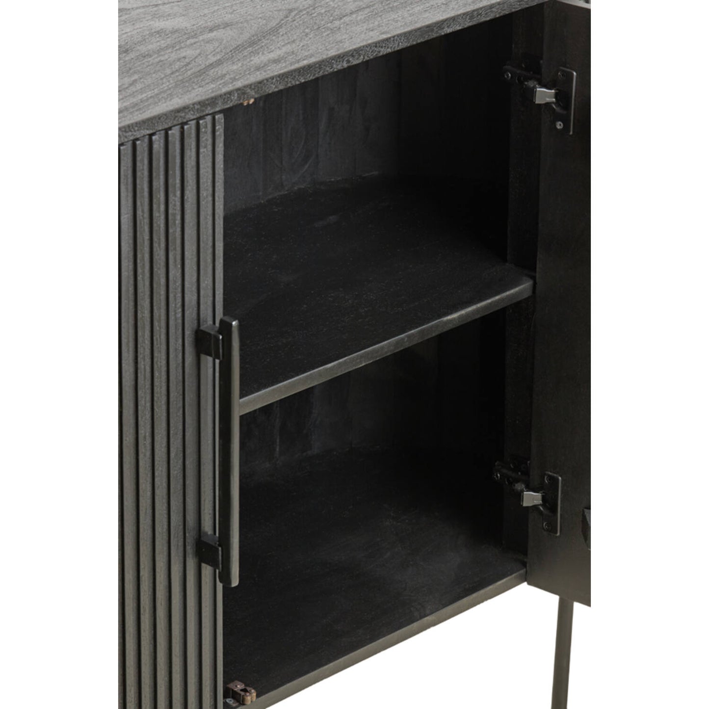 Dumosi Wooden 2 Door Sideboard - Black