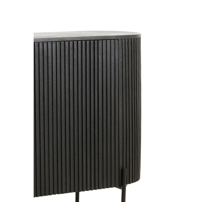 Dumosi Wooden 2 Door Sideboard - Black