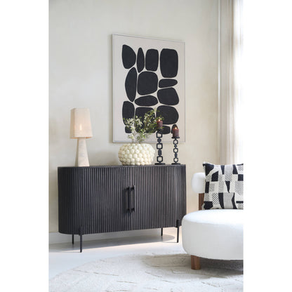 Dumosi Wooden 2 Door Sideboard - Black