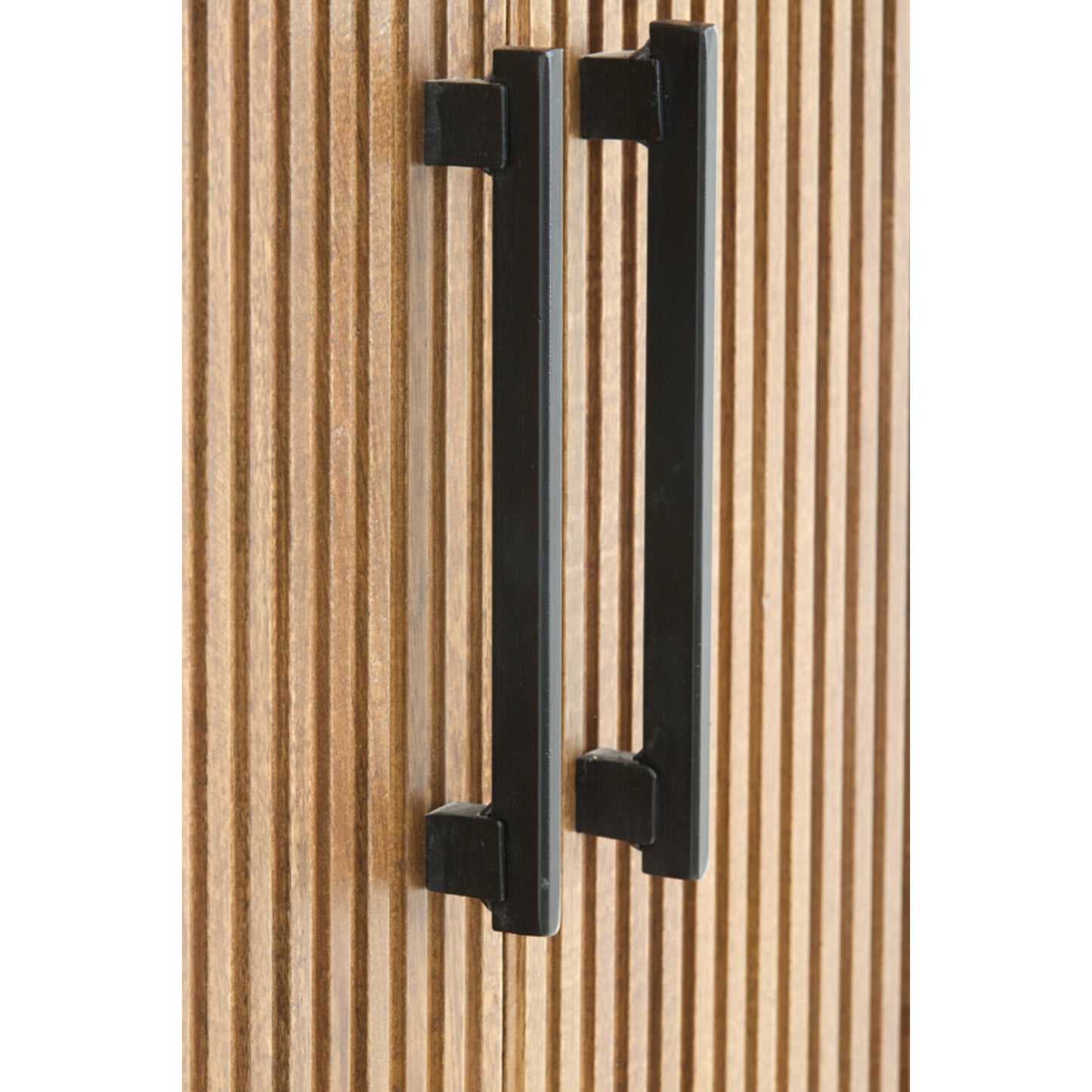 Dumosi Tall Wooden Cabinet - Dark Brown