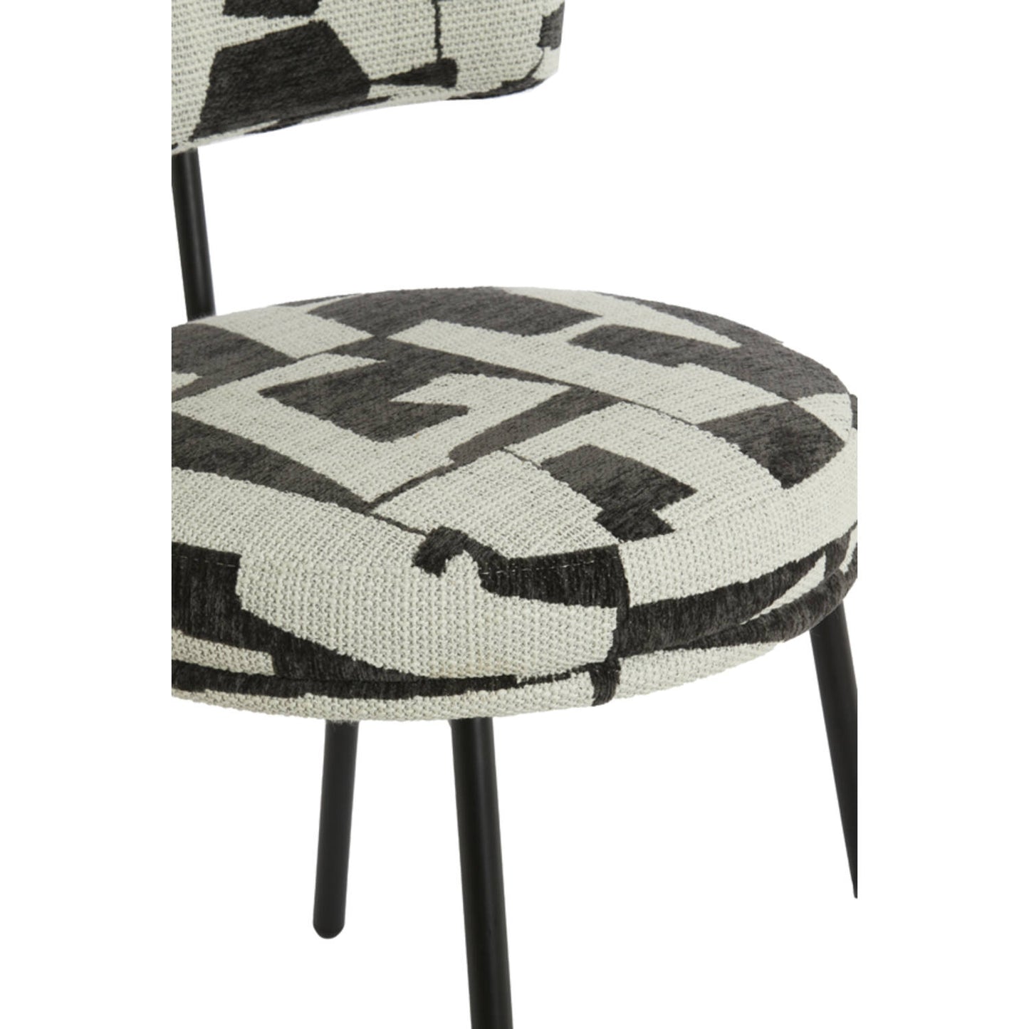 Harvie Cream & Black Dining Chair