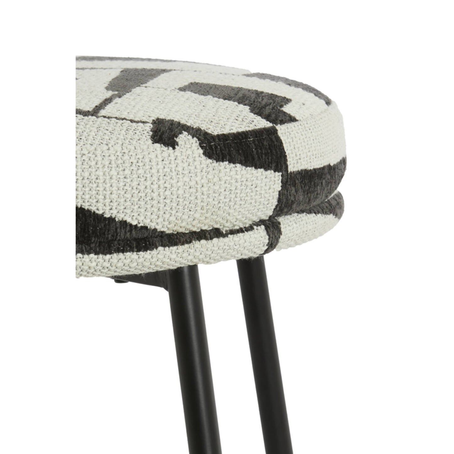 Harvie Cream & Black Dining Chair