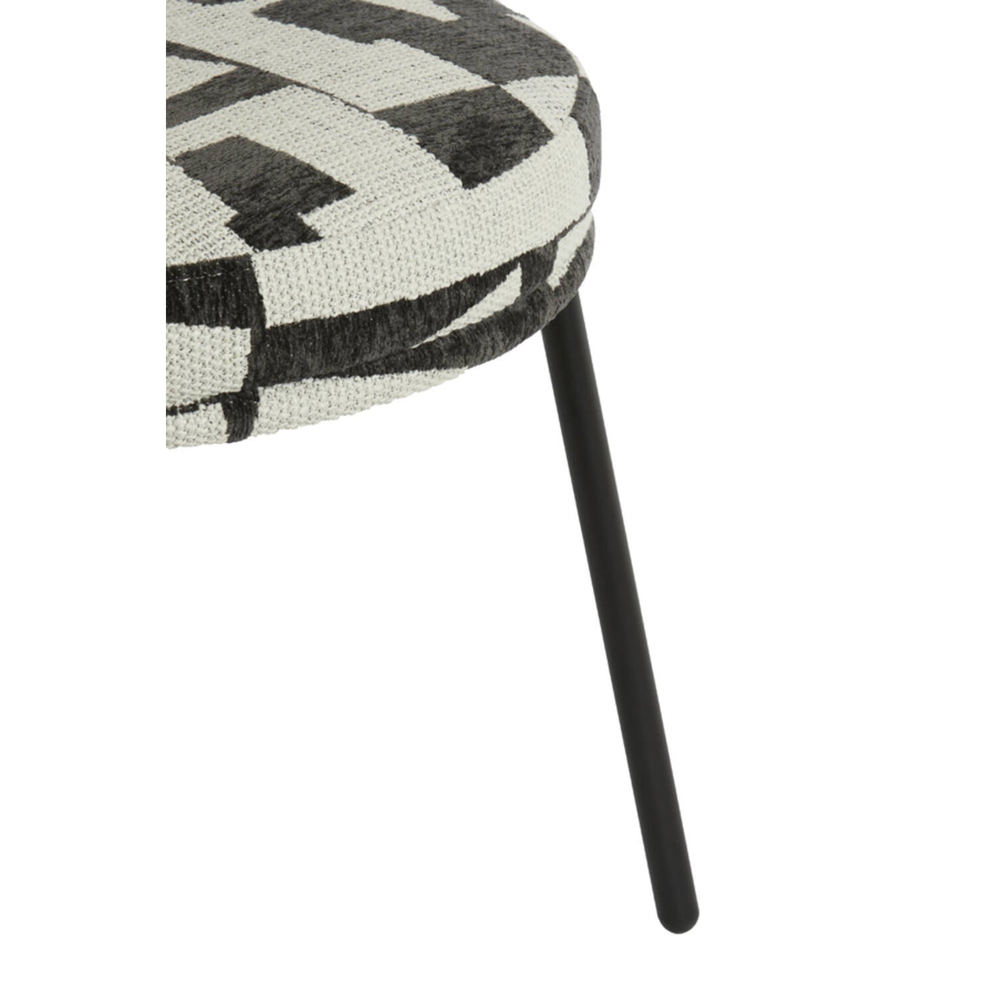 Harvie Cream & Black Dining Chair