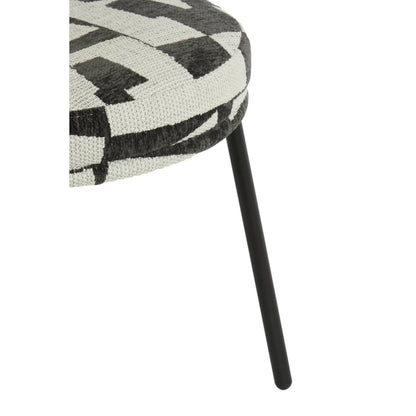 Harvie Cream & Black Dining Chair