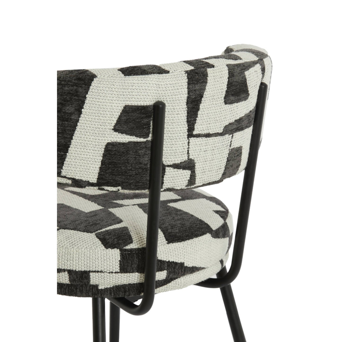 Harvie Cream & Black Dining Chair