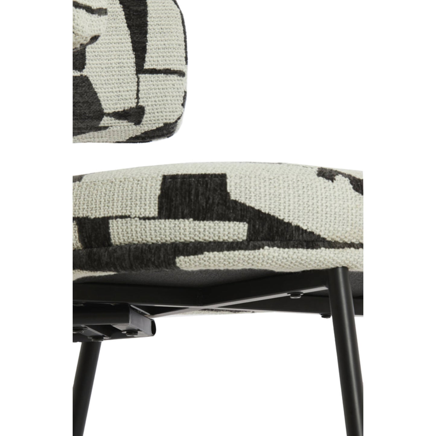 Harvie Cream & Black Dining Chair