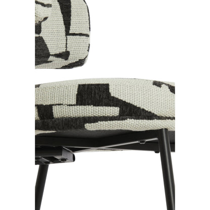 Harvie Cream & Black Dining Chair