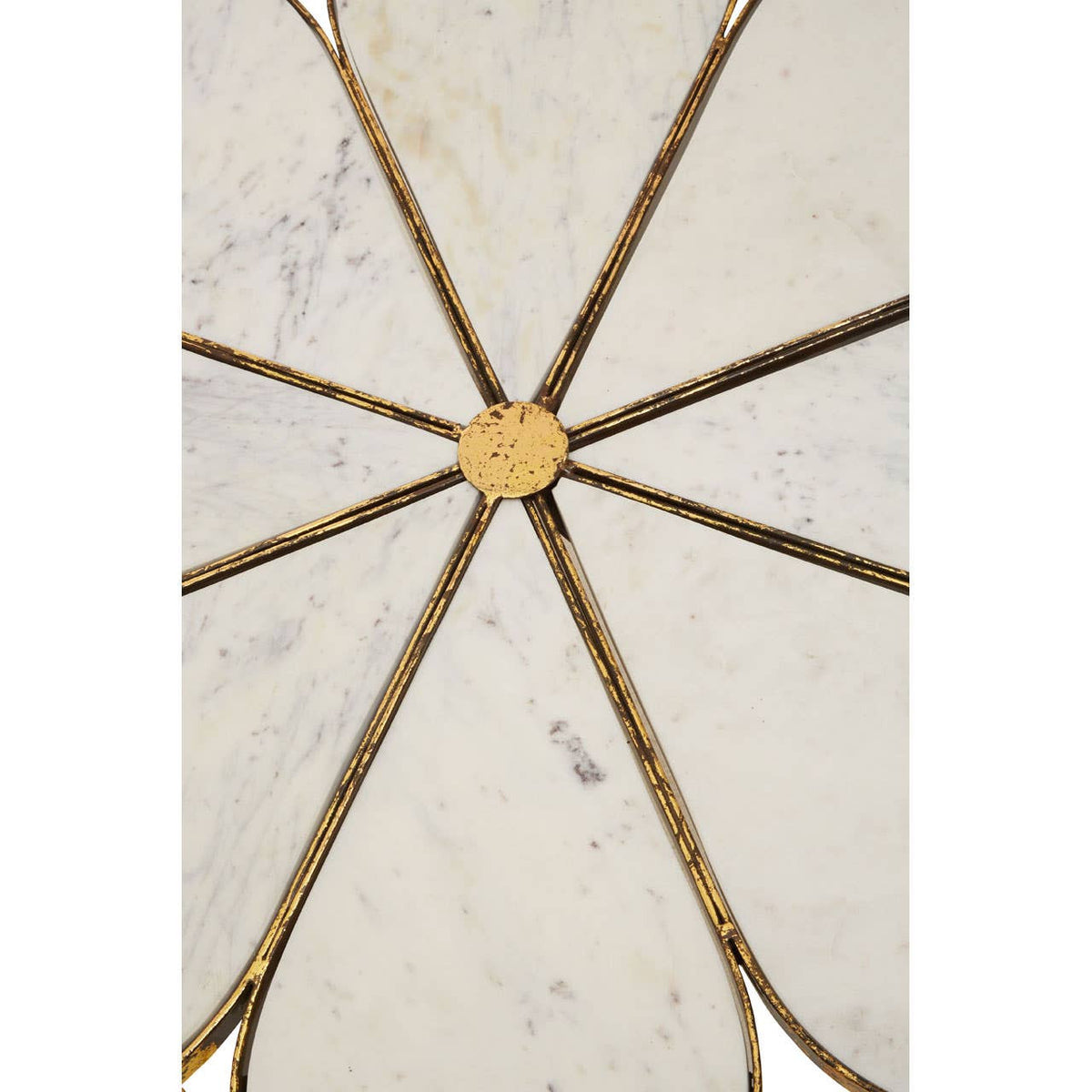 Rabia Petal Coffee Table With Marble Top — view 4