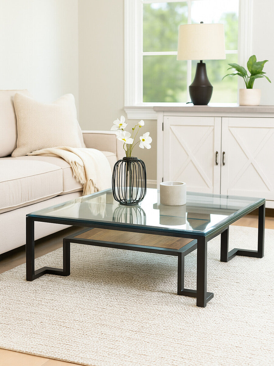 Cibo Coffee Table with Shelf — view 11