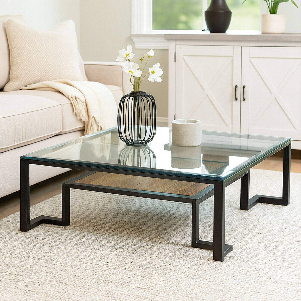 Cibo Coffee Table with Shelf — view 12