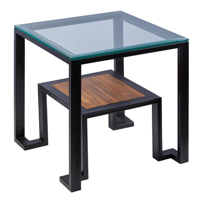 Cibo Side Table with Shelf — view 2