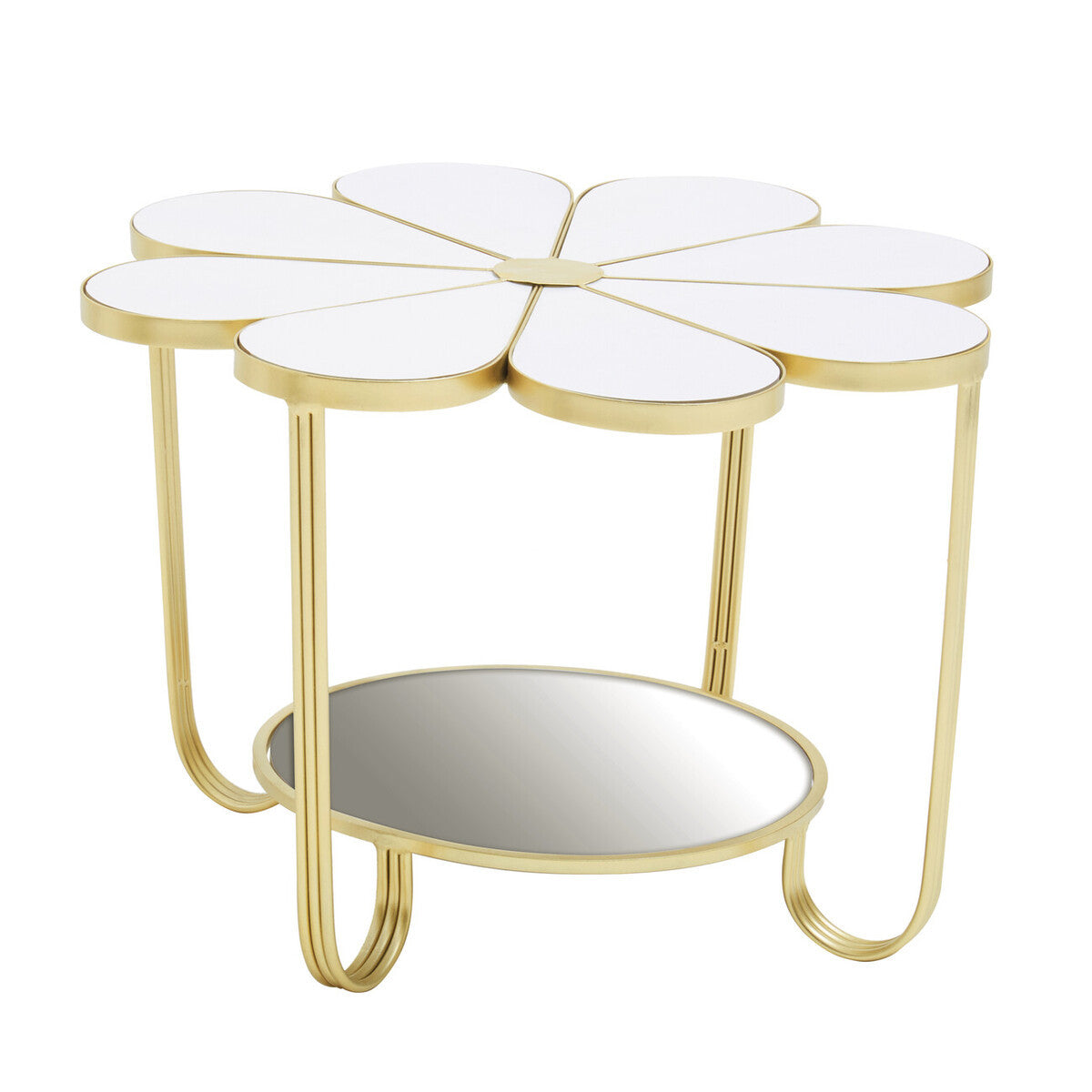 Jodie White Top Petal Shape Coffee Table — view 3