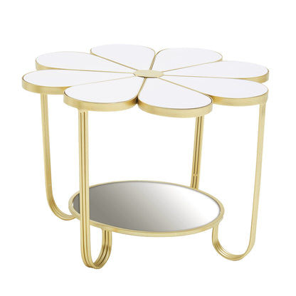Jodie White Top Petal Shape Coffee Table — view 3