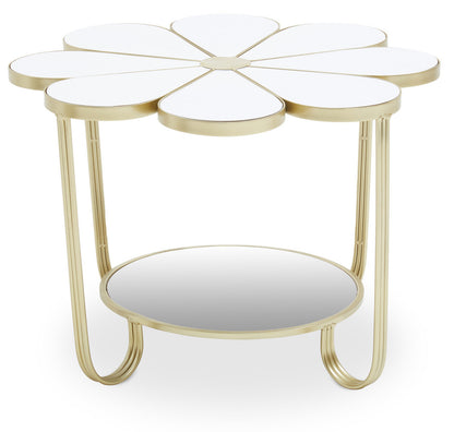 Jodie White Top Petal Shape Coffee Table — view 2
