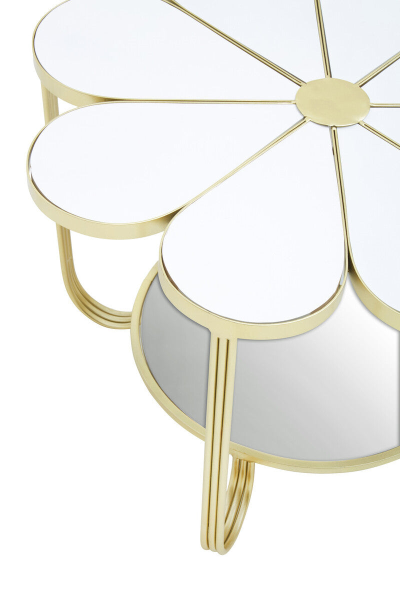 Jodie White Top Petal Shape Coffee Table — view 4