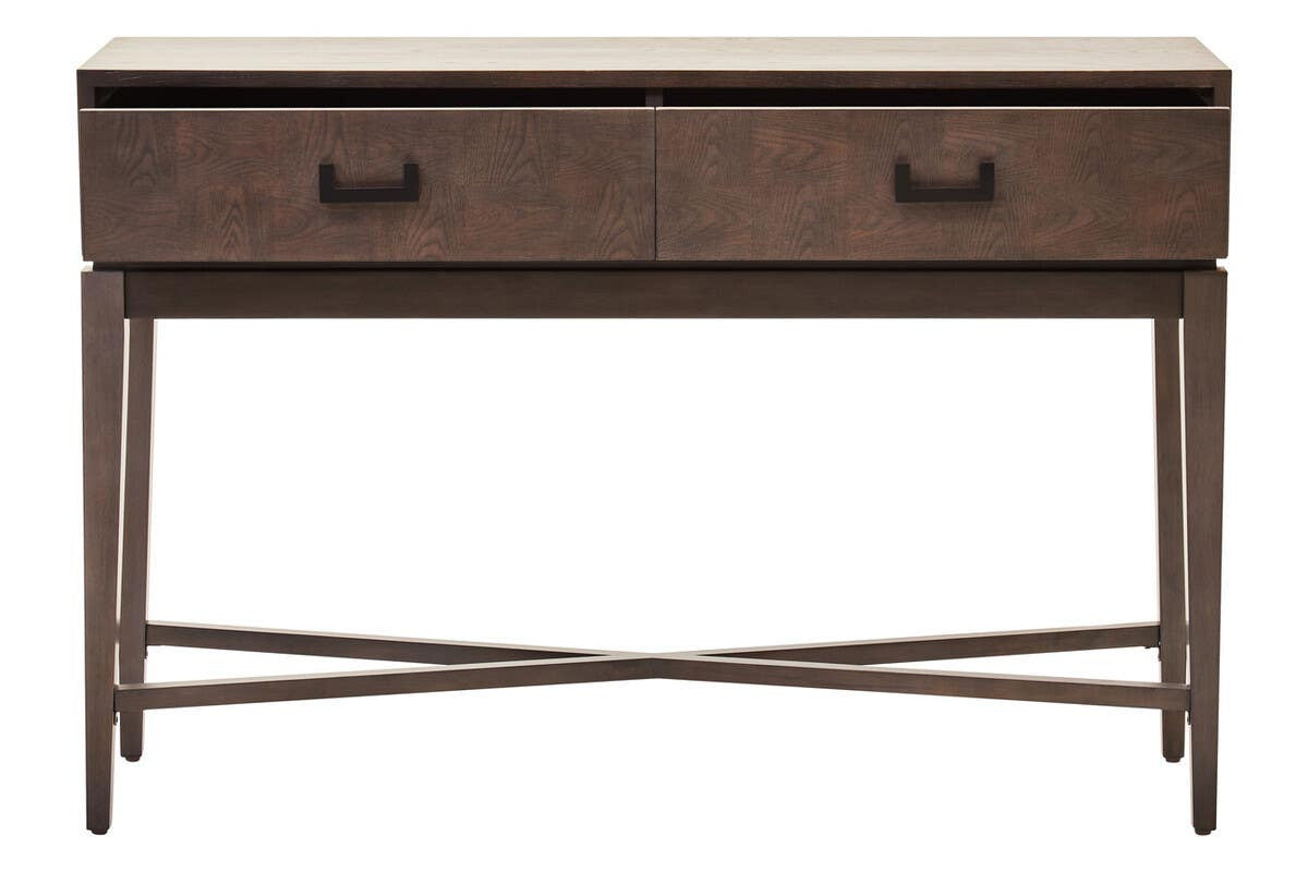 Dimaro Antique Grey Two Drawer Console Table – image 3