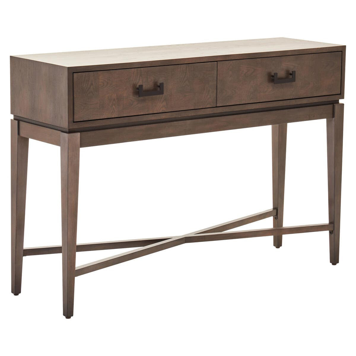 Dimaro Antique Grey Two Drawer Console Table – image 2