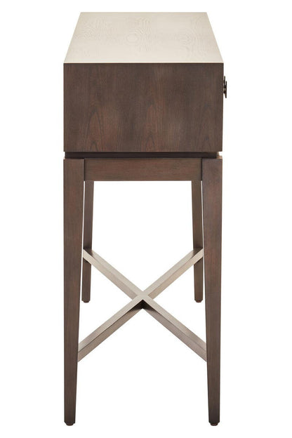 Dimaro Antique Grey Two Drawer Console Table – image 4