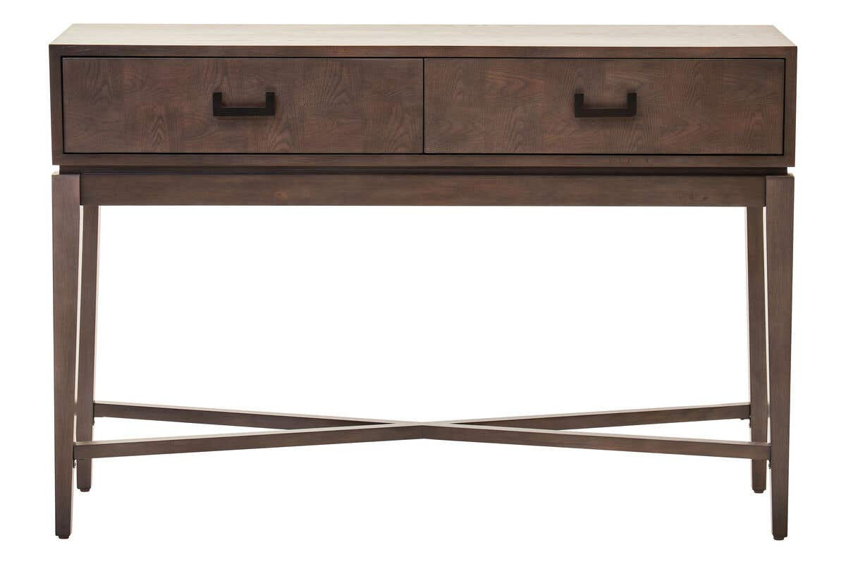 Dimaro Antique Grey Two Drawer Console Table – image 1