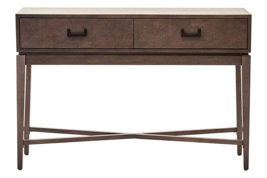 Dimaro Antique Grey Two Drawer Console Table – image 1