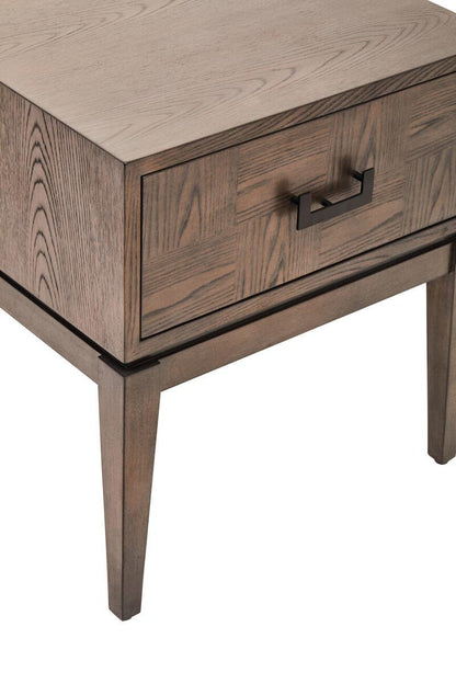 Dimaro Antique Grey One Drawer Side Table – image 7